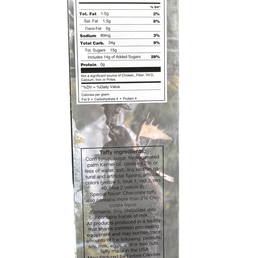 Moose Kisses Peanut Butter Chocolate Taffies