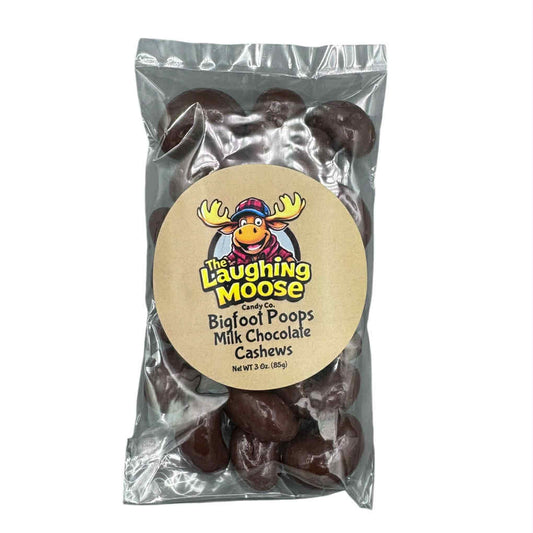 3 Oz Bigfoot Poops Milk Chocolate Covered Cashews