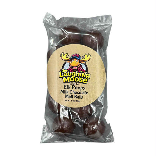 3 Oz Elk Poops Milk Chocolate Malted Balls