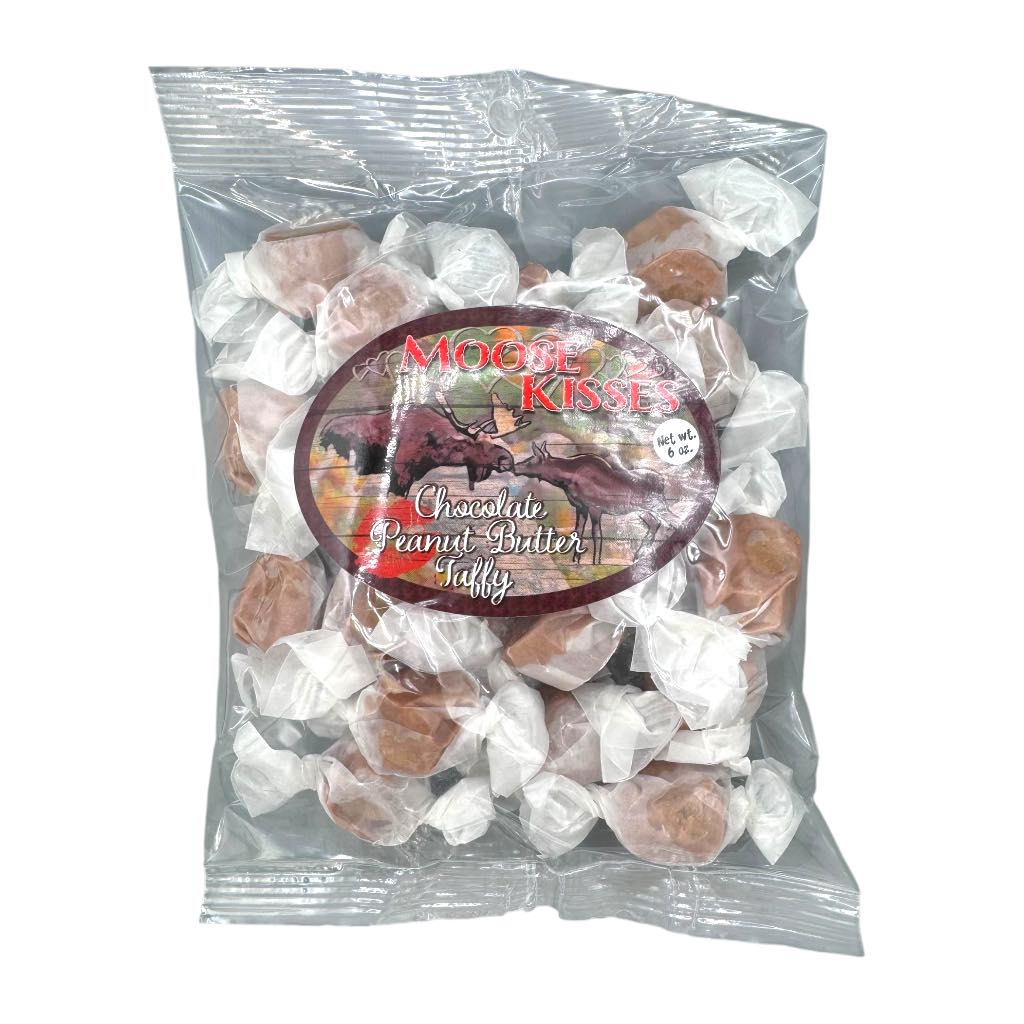 Moose Kisses Chocolate and Peanut Butter Taffy