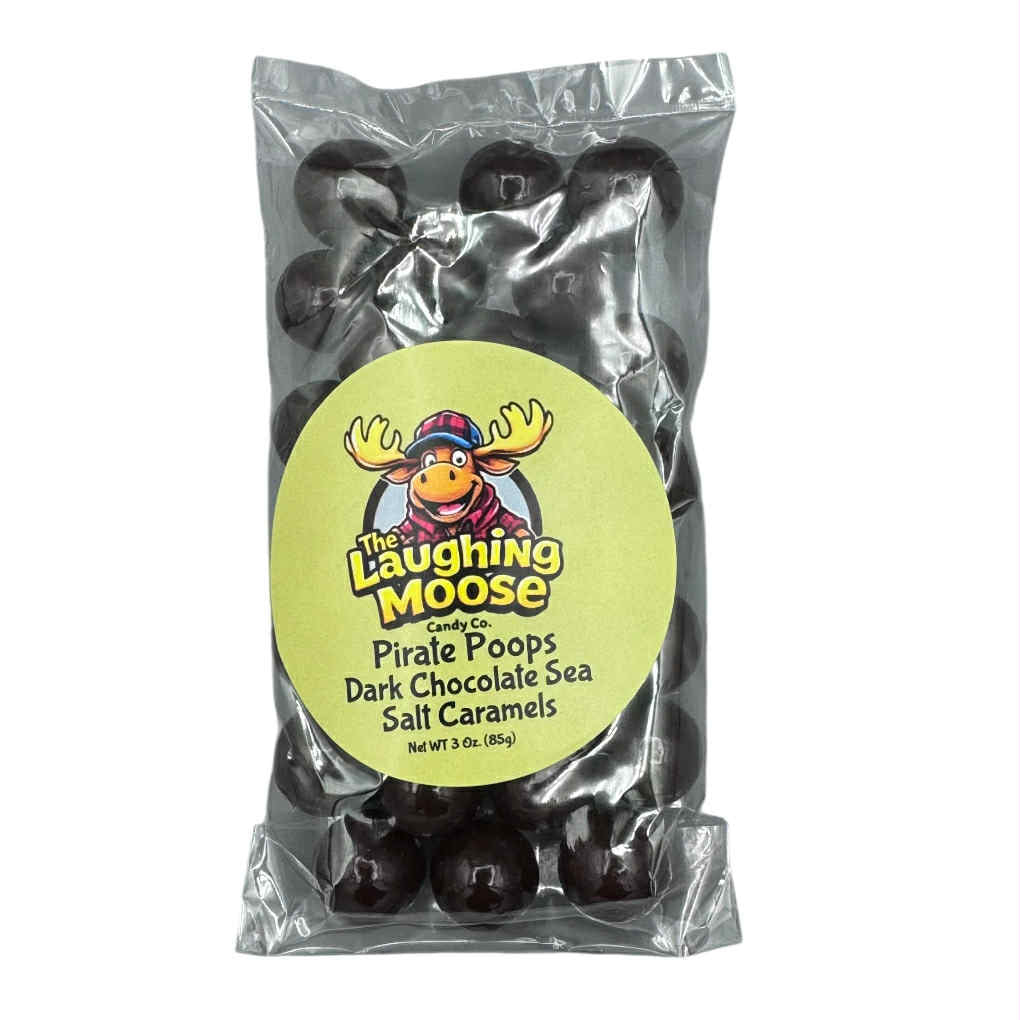 3 Oz Pirate Poop Dark Chocolate Sea Salt Caramels
