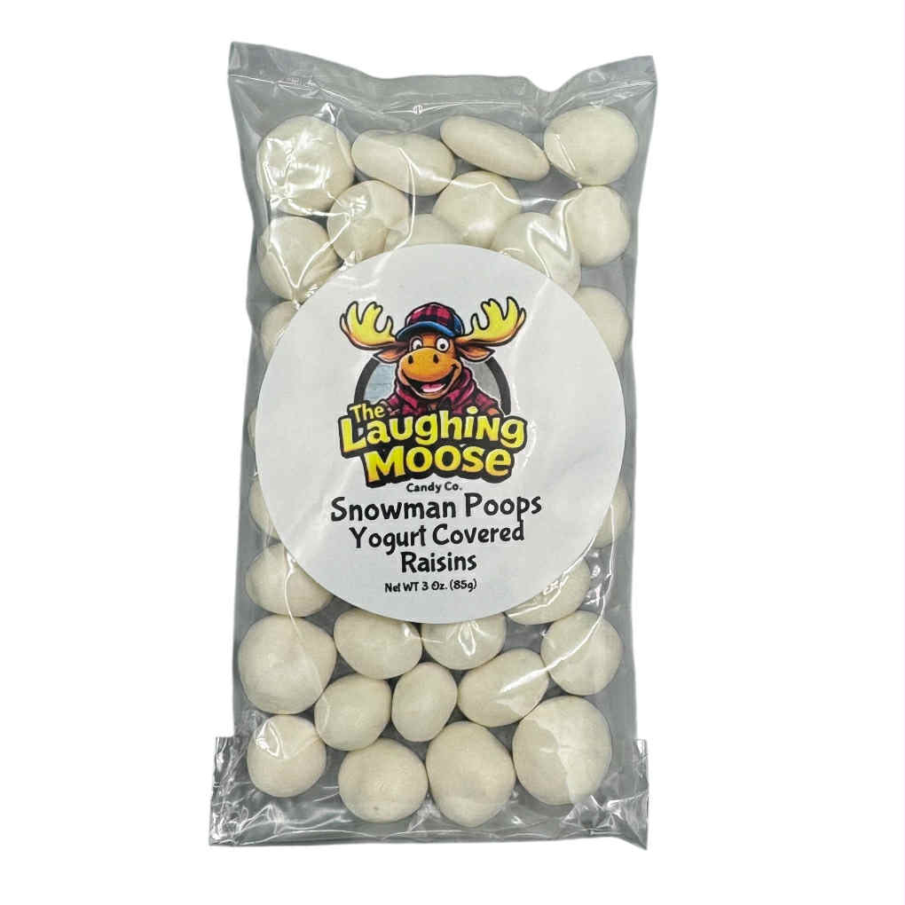 3 Oz Snowman Poops Yogurt Covered Raisins